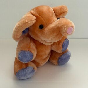Circus Circus Las Vegas Reno Elephant Plush Orange Purple Feet Stuffed Animal